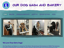 Tablet Screenshot of ourdogwashandbakery.com